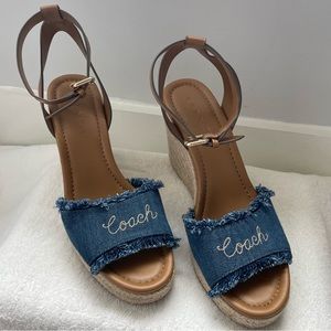 Coach Jean Wedge Heels